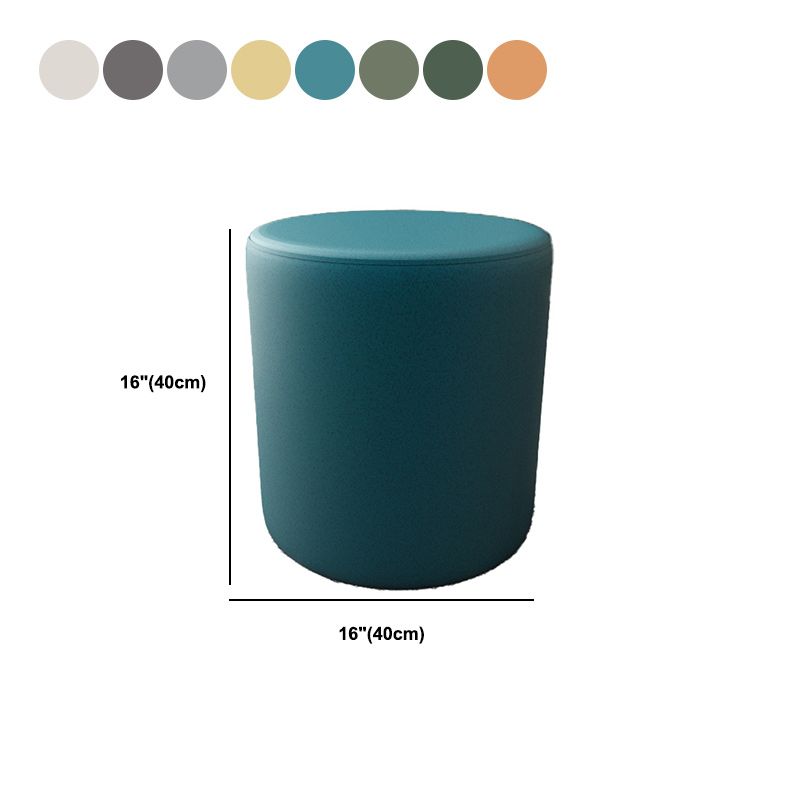 Modern Solid Color Bench Faux Leather Oval Bench for Home Office Clearhalo 'Benches' 'Chairs & Seating' 'furn' 'furn_benches' 'Furniture' 'Living Room Furniture' 1200x1200_140b57ce-73e4-4913-a6e1-c81068e509ab