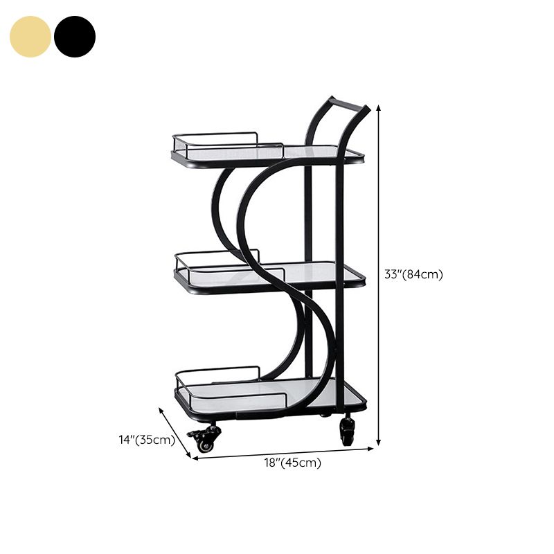 Mesa de preparación de preparación de metal de estilo moderno Tabla de preparación rectangular con almacenamiento abierto