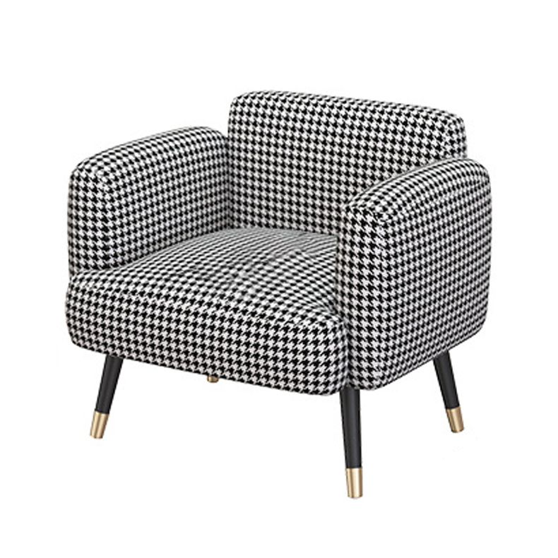 Eigentijdse strakke achterbank met vierkante arm voor woonkamer