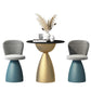 Minimalist Round Shape Sintered Stone Dining Table Standard 27.5 inch Dining Table for Kitchen Clearhalo ' dining_table' 'Dining Tables & Seating' 'Dining Tables' 'furn' 'furn_dining_table' 'Furniture' 'furniture_dining_table' 'Kitchen & Dining Furniture' 'kitchen&dining_furn' 'kitchen' 'kitchen_dining_table' 1200x1200_140d6d44-63f6-4131-aa55-dca1f118a461
