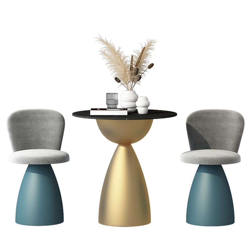 Minimalist Round Shape Sintered Stone Dining Table Standard 27.5 inch Dining Table for Kitchen Clearhalo ' dining_table' 'Dining Tables & Seating' 'Dining Tables' 'furn' 'furn_dining_table' 'Furniture' 'furniture_dining_table' 'Kitchen & Dining Furniture' 'kitchen&dining_furn' 'kitchen' 'kitchen_dining_table' 1200x1200_140d6d44-63f6-4131-aa55-dca1f118a461