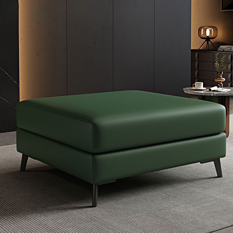 Rectangular Contemporary Ottoman Leather Foot Stool with Black Legs Clearhalo 'furn' 'furn_ottomans_poufs' 'Furniture' 'Living Room Furniture' 'Ottomans & Poufs' 'ottomans_poufs' 1200x1200_140e19cd-1a30-4463-a17f-6fef7a324157