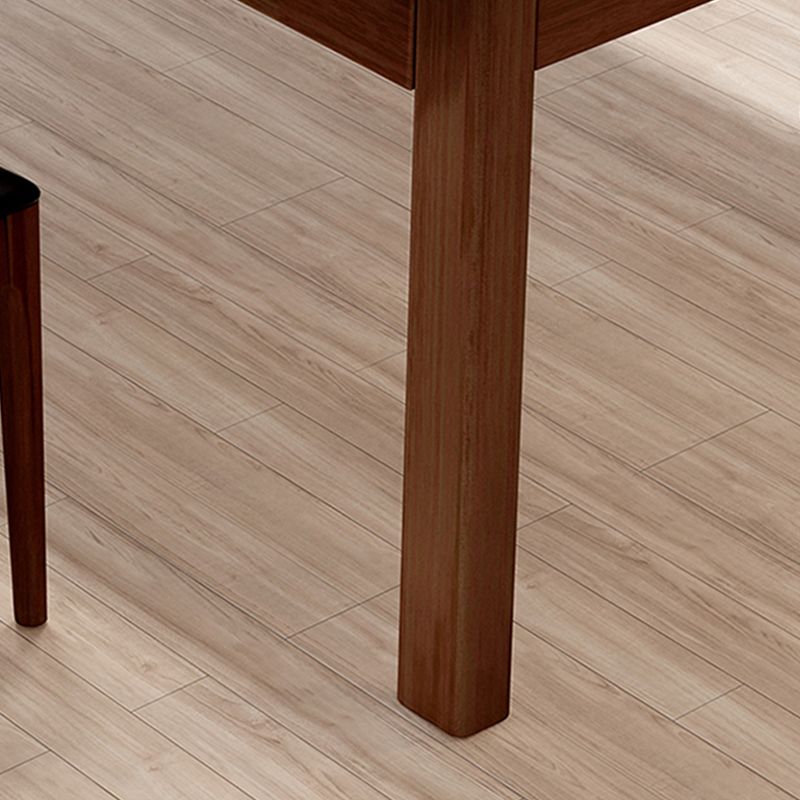 4 Schubladen fester Holz rechteckiger Büroschreibtisch Rechteck 31,5 "breites Schreibtisch