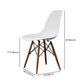 Glam Style Side Chair Set Plastic Dining Room Side Chair with Wood Legs Clearhalo ' kitchen&dining_furn' 'Dining Chairs' 'Dining Tables & Seating' 'dining_chair' 'Furniture' 'furniture_dining_chair' 'Kitchen & Dining Furniture' 'kitchen' 1200x1200_140effd4-bdae-417c-b8fa-4c39927f667a