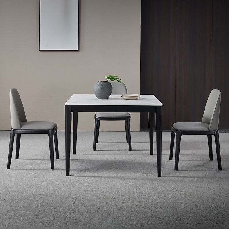 Square Shape White Dining Table Sintered Stone Table Industrial with 4 Legs Clearhalo ' dining_table' 'Dining Tables & Seating' 'Dining Tables' 'furn' 'furn_dining_table' 'Furniture' 'furniture_dining_table' 'Kitchen & Dining Furniture' 'kitchen&dining_furn' 'kitchen' 'kitchen_dining_table' 1200x1200_140f3ee0-0f44-4988-ae35-dabfa99fa304