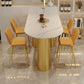 White Stone Top Counter-height Pub Table Contemporary Legs Bar Dining Table Clearhalo 'Bar Furniture' 'Bar Tables' 'bar_tables' 'furn' 'furn_bar_tables' 'Furniture' 'Kitchen & Dining Furniture' 1200x1200_140fa691-ef38-4faa-bc11-1b25dfa6dceb