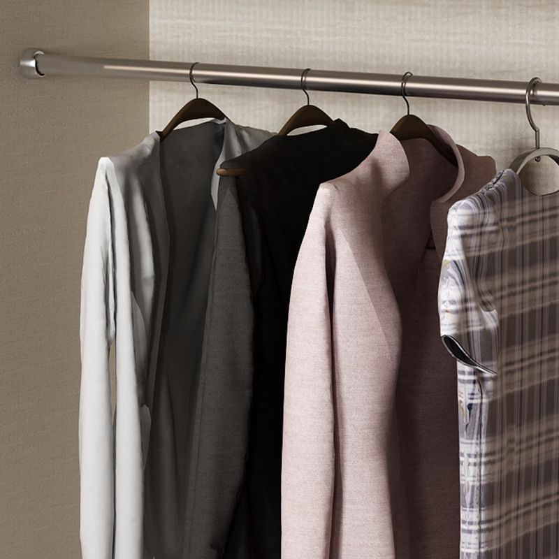 Contemporary Soft Close Doors Wardrobe Cabinet White Wood Sliding Doors with Shelves