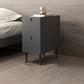 Modern Style Leather Polychromatic Choice of Black Cabinet Leg Nightstand Clearhalo 'Bedroom Furniture' 'furn' 'furn_night_stand' 'Furniture' 'night_stand' 'Nightstands' 1200x1200_14101a20-aa7b-443e-b4be-abdc78ea2a71