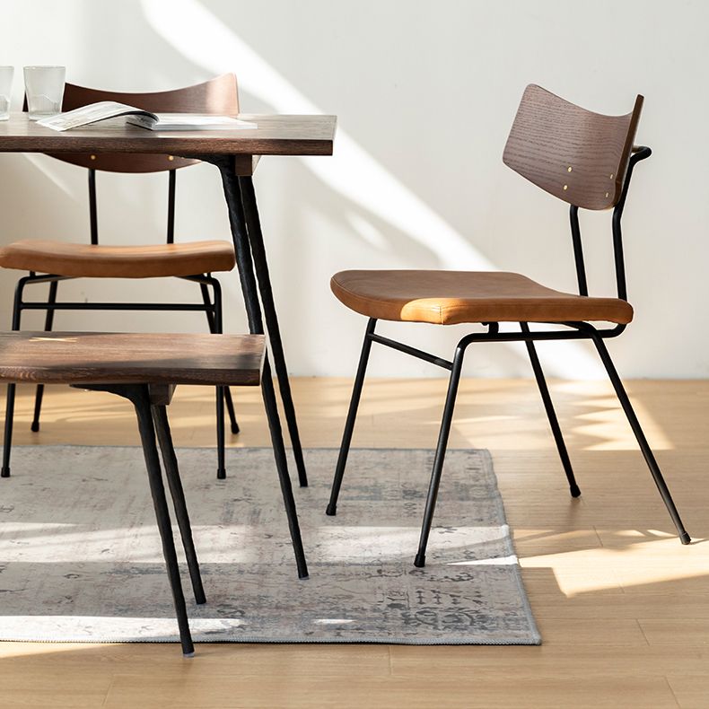 Rectangle Table Dinette Table Industrial Dinner Room Kitchen Table for Indoor Clearhalo ' dining_table' 'Dining Tables & Seating' 'Dining Tables' 'furn' 'furn_dining_table' 'Furniture' 'furniture_dining_table' 'Kitchen & Dining Furniture' 'kitchen&dining_furn' 'kitchen' 'kitchen_dining_table' 1200x1200_1410541b-87f8-487e-8ac1-1abfd2757c5a