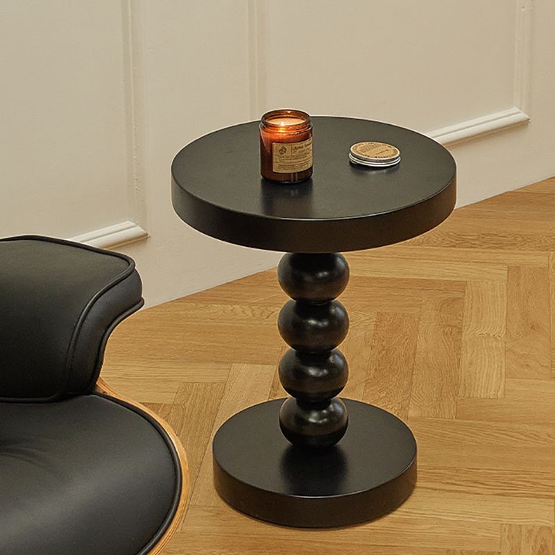 Round Solid Wood Side Table Scandinavian 20" Tall Pedestal End Table Clearhalo 'Coffee & Accent Tables' 'End & Side Tables' 'end_side_tables' 'furn' 'furn_end_side_tables' 'Furniture' 'Living Room Furniture' 1200x1200_1411122b-c01a-47f4-bff3-600e8b772dd8