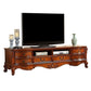 Console TV in legno marrone Console tradizionale TV Home TV con cassetti