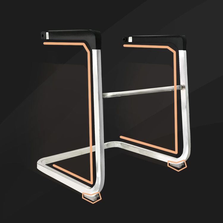 Sedia da ufficio in stile moderno, senza ruote, in rete, con braccioli fissi