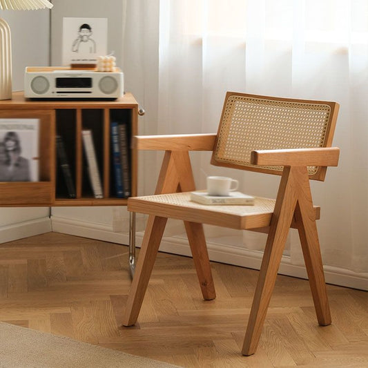 Modern Solid Wood Home Dining Arm Chair Open Back Dining Side Chair Clearhalo 'Dining Chairs' 'Dining Tables & Seating' 'dining_chair' 'furn' 'furn_dining_chair' 'Furniture' 'furniture_dining_chair' 'Kitchen & Dining Furniture' 1200x1200_1413f553-ee1f-4e39-ae1d-df9b3b6021fa