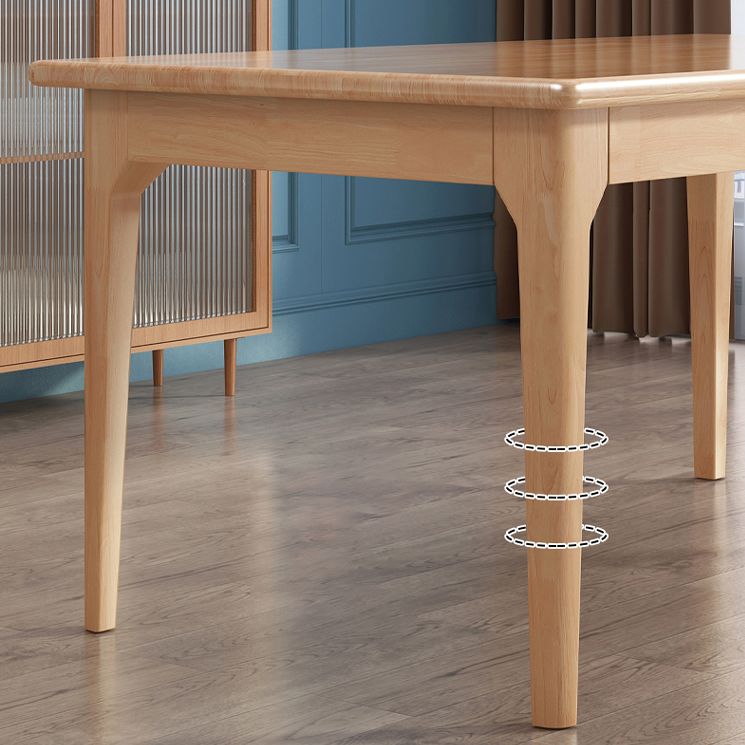 Modern Solid Wood Furniture 1/2/3/5/7 Pcs Standard Height Dining Room Table Set