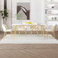 Mesa de comedor de piedra rectangular moderna 1/5/7 piezas de comedor juego para comedor