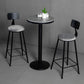 Modern 1/3 Pieces Bar Table Set Round Stone Counter Table with Backrest Stools Clearhalo 'Bar Furniture' 'furn' 'furn_home_bar_bar_sets' 'Furniture' 'Home Bars & Bar Sets' 'home_bar_bar_sets' 'Kitchen & Dining Furniture' 1200x1200_14158eb7-e2de-4abc-8886-c85552e63a78
