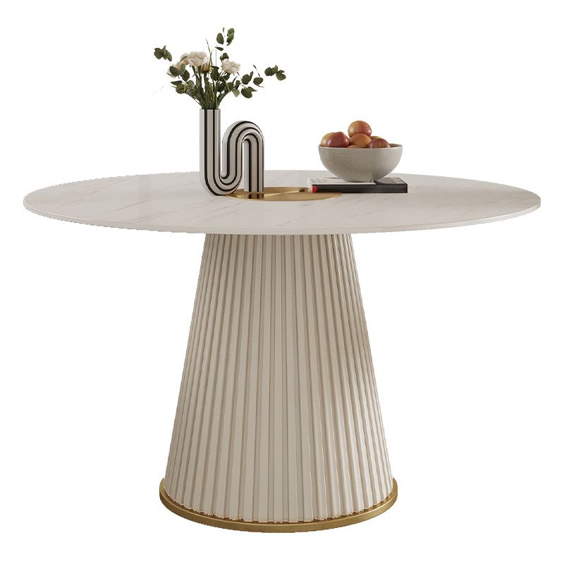 Modern Round Stone Dining Table White Dining Table with Pedestal Base Clearhalo ' dining_table' 'Dining Tables & Seating' 'Dining Tables' 'furn' 'furn_dining_table' 'Furniture' 'furniture_dining_table' 'Kitchen & Dining Furniture' 'kitchen&dining_furn' 'kitchen' 'kitchen_dining_table' 1200x1200_1415d2a2-3e76-4668-8a8e-2a35b583c492