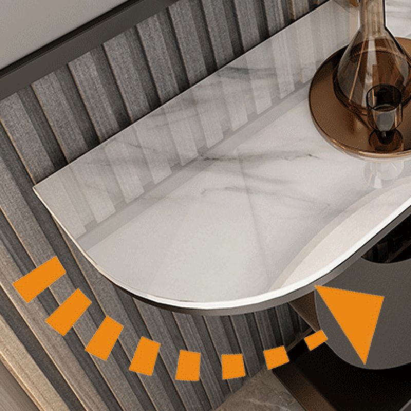 Tavolo da console astratto di ardesia/metallo glam di metallo per Hall