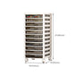 Contemporary Storage File Cabinet Transparent Vertical Filing Cabinet for Office