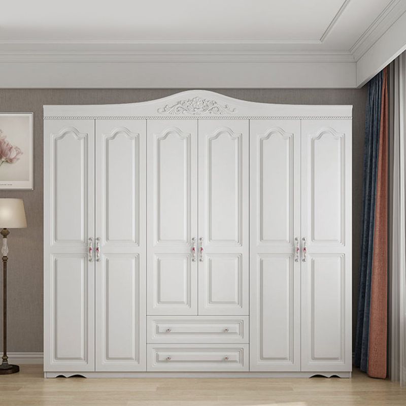 White French Country Wardrobe Armoire Engineered Wood Wardrobe Clearhalo 'Armoires & Wardrobes' 'armoires_wardrobes' 'Bedroom Furniture' 'furn' 'furn_armoires_wardrobes' 'Furniture' 1200x1200_1417e4a3-82f1-4659-95ae-20ad0dcc5801
