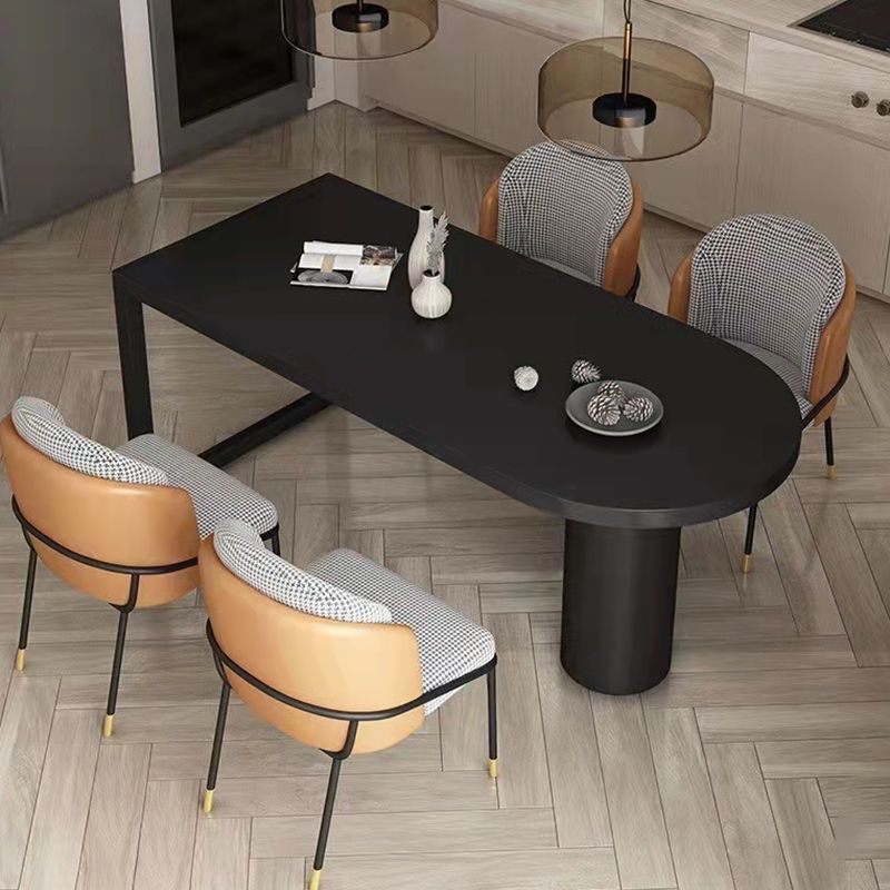 シンプルさのスタイルダイニングテーブルストーンダブルペデスタルホーム家具