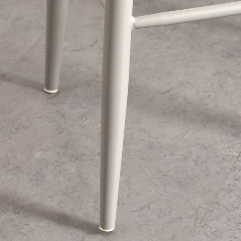 Modern Armless Backrest Counter Stool Steel Household Bar Stool with Plastic Seat Clearhalo 'Bar Furniture' 'Bar Stools' 'bar_stools' 'furn' 'furn_bar_stools' 'furniture_bar_stools' 'Kitchen & Dining Furniture' 'kitchen&dining_furn' 'kitchen' 'kitchen_furn' Furniture' 1200x1200_141af46c-a4d5-43af-946f-a29e62b0ed92
