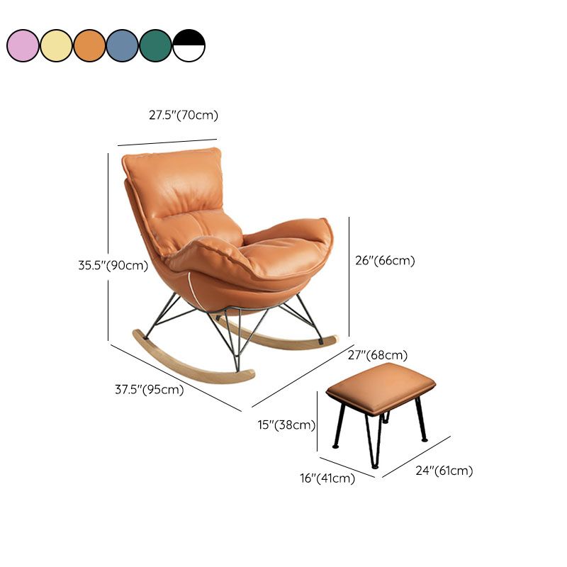 Luxury Leisure Home Rocker Chair Waterproof Chair for Living Room Clearhalo 'Chairs & Seating' 'furn' 'furn_rocking_chairs' 'Furniture' 'Living Room Furniture' 'Rocking Chairs' 'rocking_chairs' 1200x1200_141c37c8-5581-48fc-8d85-78866b25fc0b