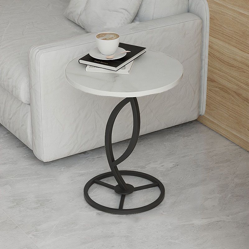 20.8 inch Tall Pedestal End Table Modernist Round Side End Table Clearhalo 'Coffee & Accent Tables' 'End & Side Tables' 'end_side_tables' 'furn' 'furn_end_side_tables' 'Furniture' 'Living Room Furniture' 1200x1200_141cf44a-3aea-4d5e-8e71-ef0f829d0a82
