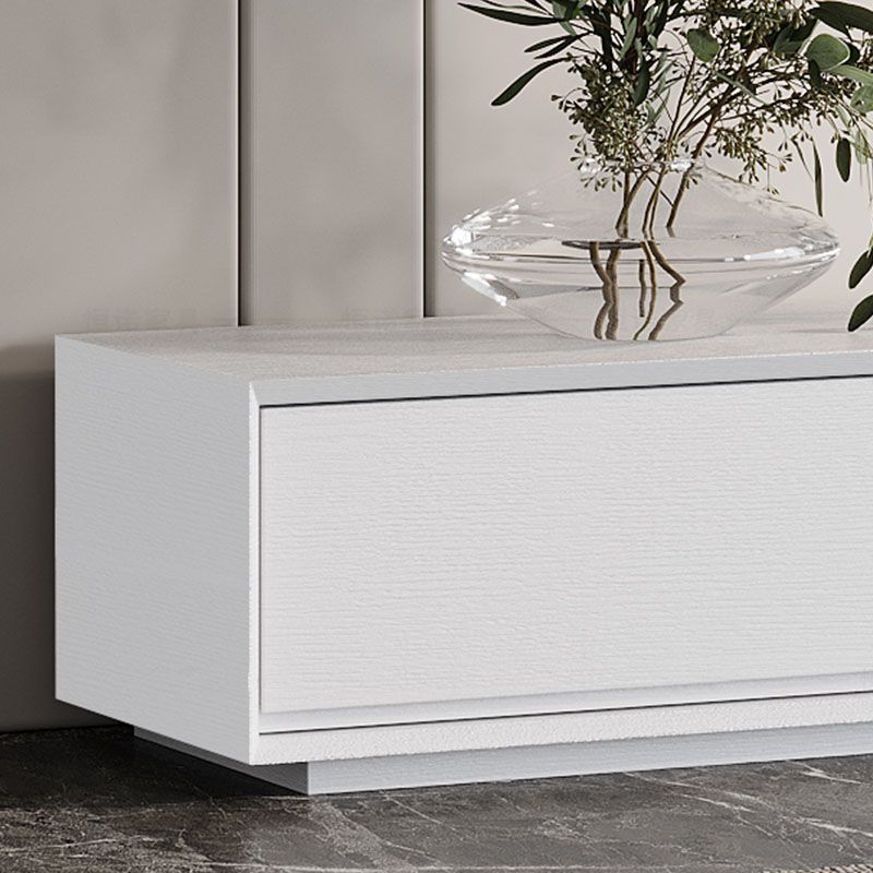 Contemporary TV Console White Wood/Stone Top TV Stand with Soft Close Drawers Clearhalo 'furn' 'furn_tv_stands_entertainment_centers' 'Furniture' 'Living Room Furniture' 'TV Stands & Entertainment Centers' 'TV Stands & Media Storage Furniture' 'tv_stands_entertainment_centers' 1200x1200_141e6803-041c-40f9-b650-c96b00f56d72