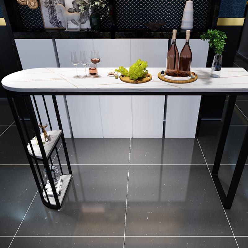 Modern 1/3/5 Pieces Bar Table Set Stone Counter Table with High Stools Clearhalo 'Bar Furniture' 'furn' 'furn_home_bar_bar_sets' 'Furniture' 'Home Bars & Bar Sets' 'home_bar_bar_sets' 'Kitchen & Dining Furniture' 1200x1200_141f927b-7ab4-4614-a0f7-f049d06af0b4