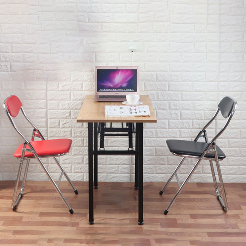 Metal Modern Indoor-Outdoor Chair Folding Armless Open Back Dining Side Chair Clearhalo ' kitchen&dining_furn' 'Dining Chairs' 'Dining Tables & Seating' 'dining_chair' 'furn' 'furn_dining_chair' 'Furniture' 'furniture_dining_chair' 'Kitchen & Dining Furniture' 'kitchen' 1200x1200_1420c145-98a1-422d-a2a2-916f5e2b1cb7