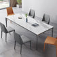 Contemporary Rectangle 4-foot Home Furniture Stone Dining Site Table for Indoor Clearhalo ' dining_table' 'Dining Tables & Seating' 'Dining Tables' 'Furniture' 'furniture_dining_table' 'Kitchen & Dining Furniture' 'kitchen&dining_furn' 'kitchen' 'kitchen_dining_table' 1200x1200_1421b081-266e-4ae2-b706-27dad8ebcddf