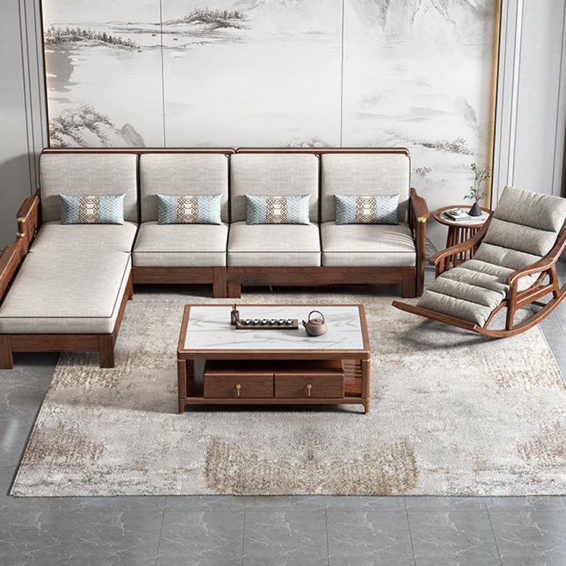 Mid Century Modern Sofa Rocking Chair Indoor Wooden Rocking Chair with Cushion Clearhalo 'Chairs & Seating' 'furn' 'furn_rocking_chairs' 'Furniture' 'Living Room Furniture' 'Rocking Chairs' 'rocking_chairs' 1200x1200_14224fac-e983-40e6-a24d-7500443ac396