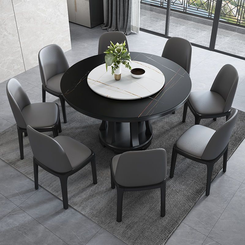 Modern Sintered Stone Table Pedestal Dining Table for Dining Room