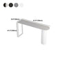 White Modern Style Bar Table in Iron Top and Faux Marble Milk Tea Shop Bar Table Clearhalo 'Bar Furniture' 'Bar Tables' 'bar_tables' 'furn' 'furn_bar_tables' 'Furniture' 'furniture_bar_tables' 'Kitchen & Dining Furniture' 1200x1200_14257737-0cf7-4c82-9b29-c703ae8d66d4