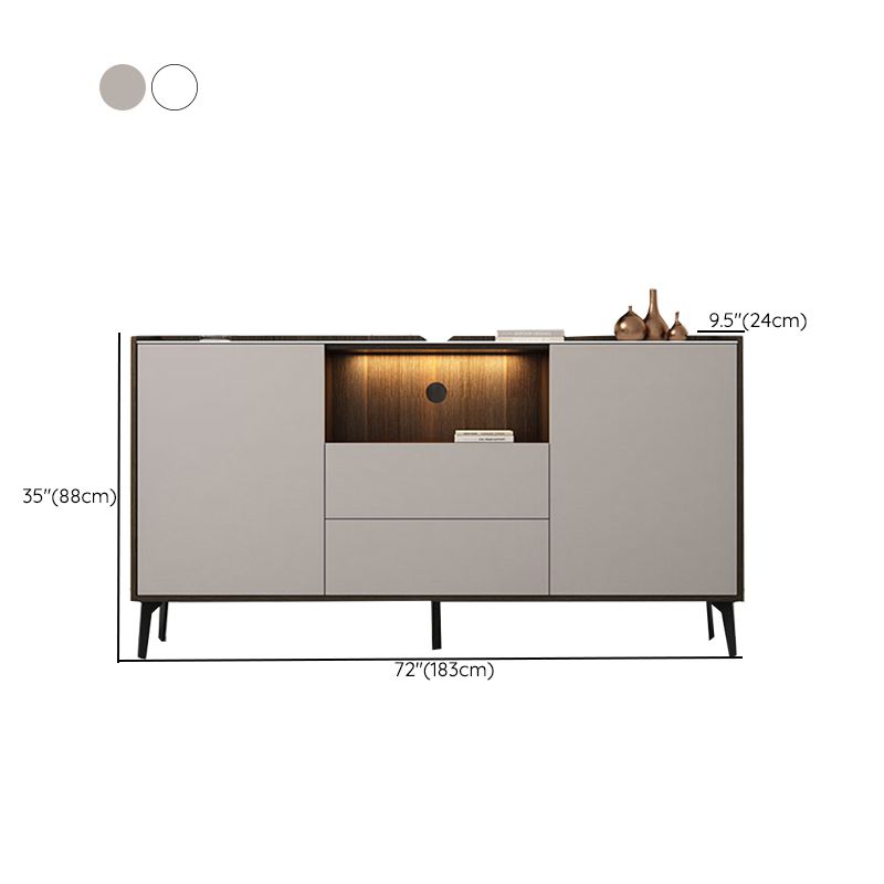 Contemporary Faux Wood TV Stand 2 Drawers and 2 Doors TV Cabinet Clearhalo 'furn' 'furn_tv_stands_entertainment_centers' 'Furniture' 'Living Room Furniture' 'TV Stands & Entertainment Centers' 'TV Stands & Media Storage Furniture' 'tv_stands_entertainment_centers' 1200x1200_1425f895-5120-4c9c-b099-4325ae344357