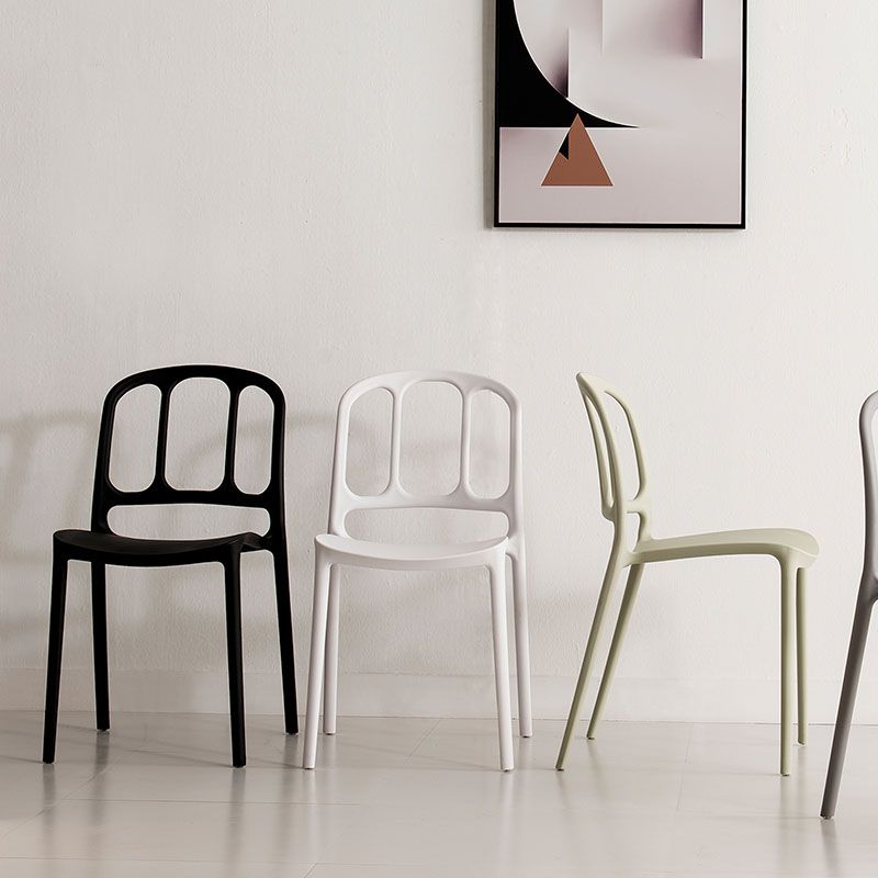 Scandinavian Armless Stacking Dining Chair Open Back Side Chair Clearhalo 'Dining Chairs' 'Dining Tables & Seating' 'dining_chair' 'furn' 'furn_dining_chair' 'Furniture' 'furniture_dining_chair' 'Kitchen & Dining Furniture' 1200x1200_1427240c-92a9-4d7f-afc2-e4ab123796b1