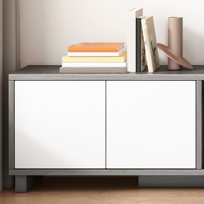 Engineered Wood TV Stand Console Scandinavian TV Console with Cabinet Clearhalo 'furn' 'furn_tv_stands_entertainment_centers' 'Furniture' 'Living Room Furniture' 'TV Stands & Entertainment Centers' 'TV Stands & Media Storage Furniture' 'tv_stands_entertainment_centers' 1200x1200_14274405-89bd-427d-90f6-3aa7e53a0194