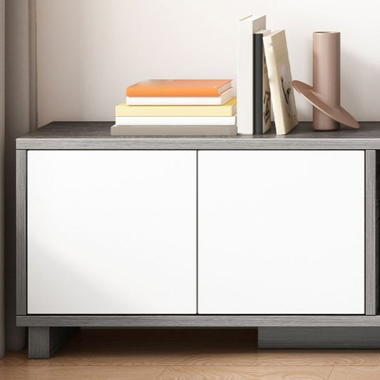 Engineered Wood TV Stand Console Scandinavian TV Console with Cabinet Clearhalo 'furn' 'furn_tv_stands_entertainment_centers' 'Furniture' 'Living Room Furniture' 'TV Stands & Entertainment Centers' 'TV Stands & Media Storage Furniture' 'tv_stands_entertainment_centers' 1200x1200_14274405-89bd-427d-90f6-3aa7e53a0194