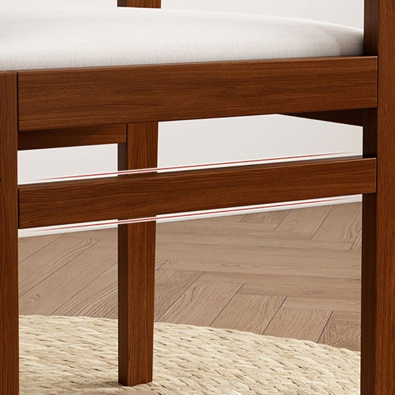 Modern Rubberwood Home Armless Dining Chairs Open Back Dining Side Chair, 1 Piece Clearhalo 'Dining Chairs' 'Dining Tables & Seating' 'dining_chair' 'furn' 'furn_dining_chair' 'Furniture' 'furniture_dining_chair' 'Kitchen & Dining Furniture' 1200x1200_1429555d-1ae1-4915-8f4c-4f576710b810