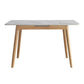Rectangle Extendable Stone Dining Site Table Traditional Luxury Dinette Table for Home Clearhalo ' dining_table' 'Dining Tables & Seating' 'Dining Tables' 'furn' 'furn_dining_table' 'Furniture' 'furniture_dining_table' 'Kitchen & Dining Furniture' 'kitchen&dining_furn' 'kitchen' 'kitchen_dining_table' 1200x1200_1429b972-2d2b-49ed-8d45-f1481026e0bc