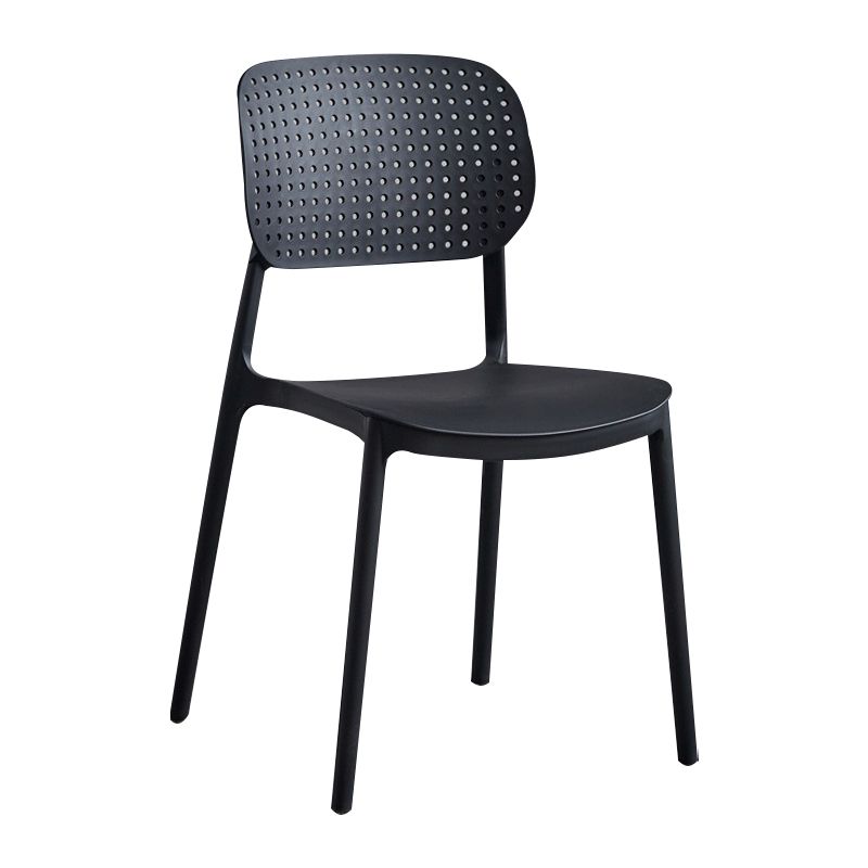 Contemporary Stackable Chair Plastic Open Back Kitchen Armless Chair Clearhalo 'Dining Chairs' 'Dining Tables & Seating' 'dining_chair' 'furn' 'furn_dining_chair' 'Furniture' 'furniture_dining_chair' 'Kitchen & Dining Furniture' 1200x1200_142cfe24-a4fa-4684-b0bc-17cdad72424f