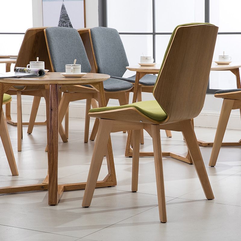 Wood Kitchen Dining Room Chair Contemporary Style Solid Back Side Chairs Clearhalo ' kitchen&dining_furn' 'Dining Chairs' 'Dining Tables & Seating' 'dining_chair' 'Furniture' 'furniture_dining_chair' 'Kitchen & Dining Furniture' 'kitchen' 1200x1200_142d7529-70e8-496e-b1ec-268f4b2ea94b