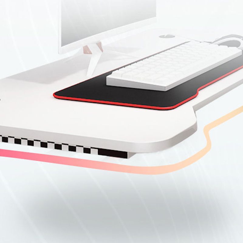 Glam Home Gaming Desk Fabricage Wood K-Shape Computer Desk