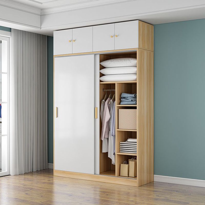 Engineered houten garderobe kast moderne garderobe kast met planken