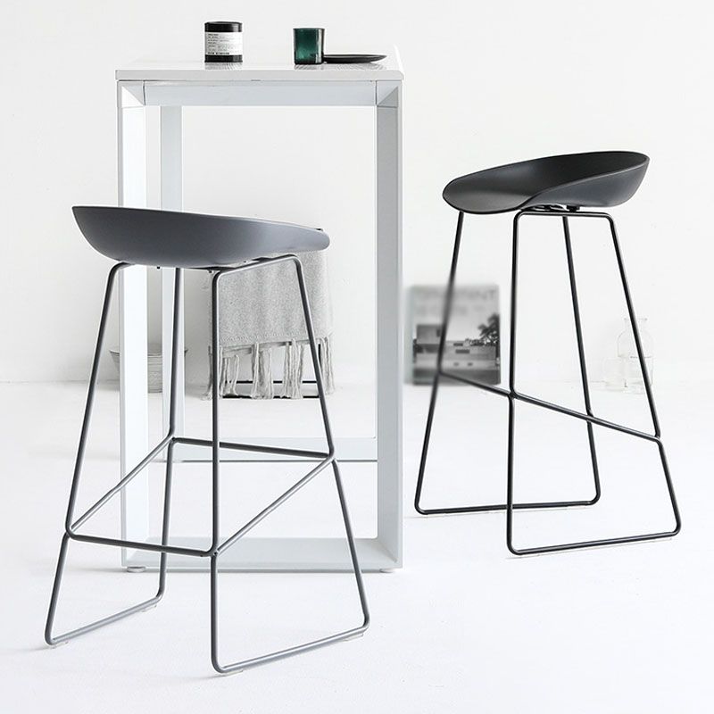 Modern Style Bar-stool Sled Legs PP Bucket Seat Barstool for Counter Bar Clearhalo 'Bar Furniture' 'Bar Stools' 'bar_stools' 'furn' 'furn_bar_stools' 'furniture_bar_stools' 'Kitchen & Dining Furniture' 'kitchen&dining_furn' 'kitchen' 'kitchen_furn' Furniture' 1200x1200_1433267b-abb2-496c-80b1-8c69bf30fd34