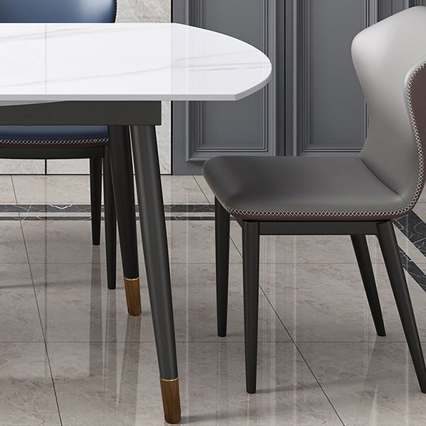 Round Traditional Luxury Dining Table Sintered Stone Table with 4 Black Legs Clearhalo ' dining_table' 'Dining Tables & Seating' 'Dining Tables' 'furn' 'furn_dining_table' 'Furniture' 'furniture_dining_table' 'Kitchen & Dining Furniture' 'kitchen&dining_furn' 'kitchen' 'kitchen_dining_table' 1200x1200_143633ca-4d11-433b-950e-8d7ce29ddc7c
