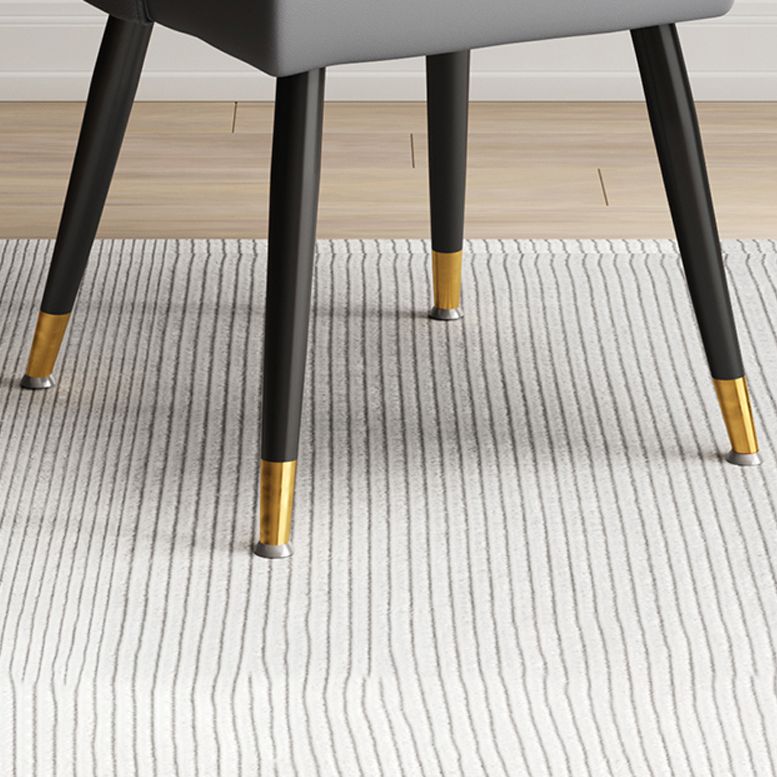 Scandinavische gestoffeerde armloze eetkamerstoelen stoere rugstoel