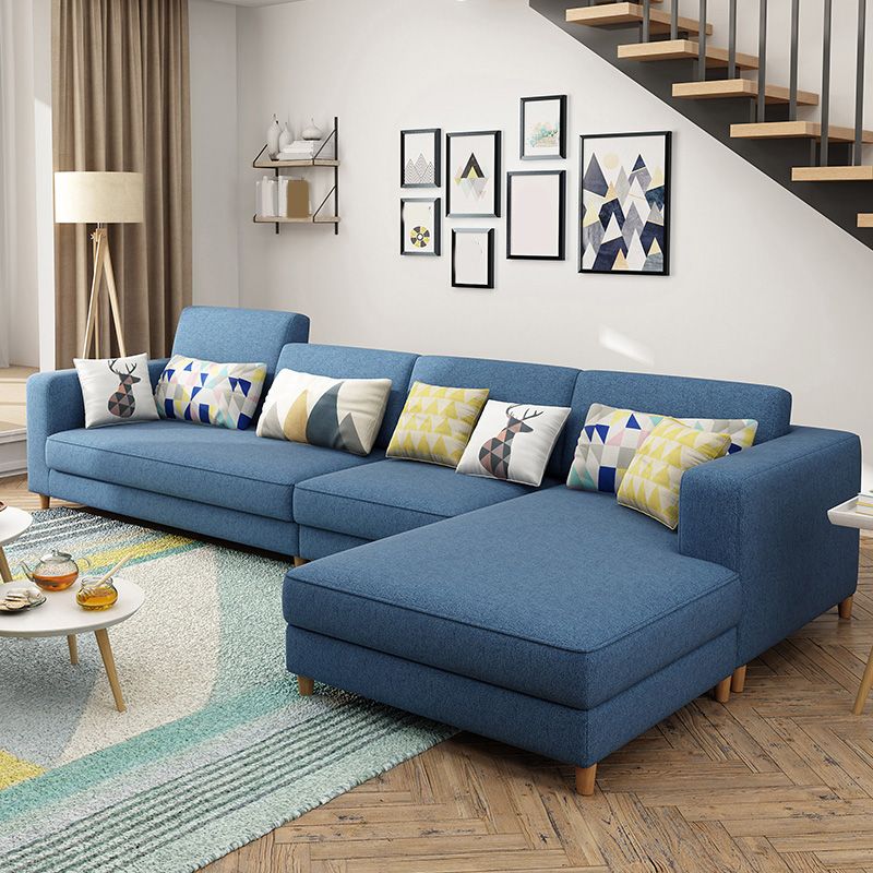 129.92 "l Linnen wasbaar Sectional Square Arm Sectional voor woonkamer