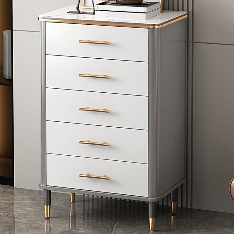Modern Rectangle Accent Chest Wood Soft Close Drawers Storage Cabinet